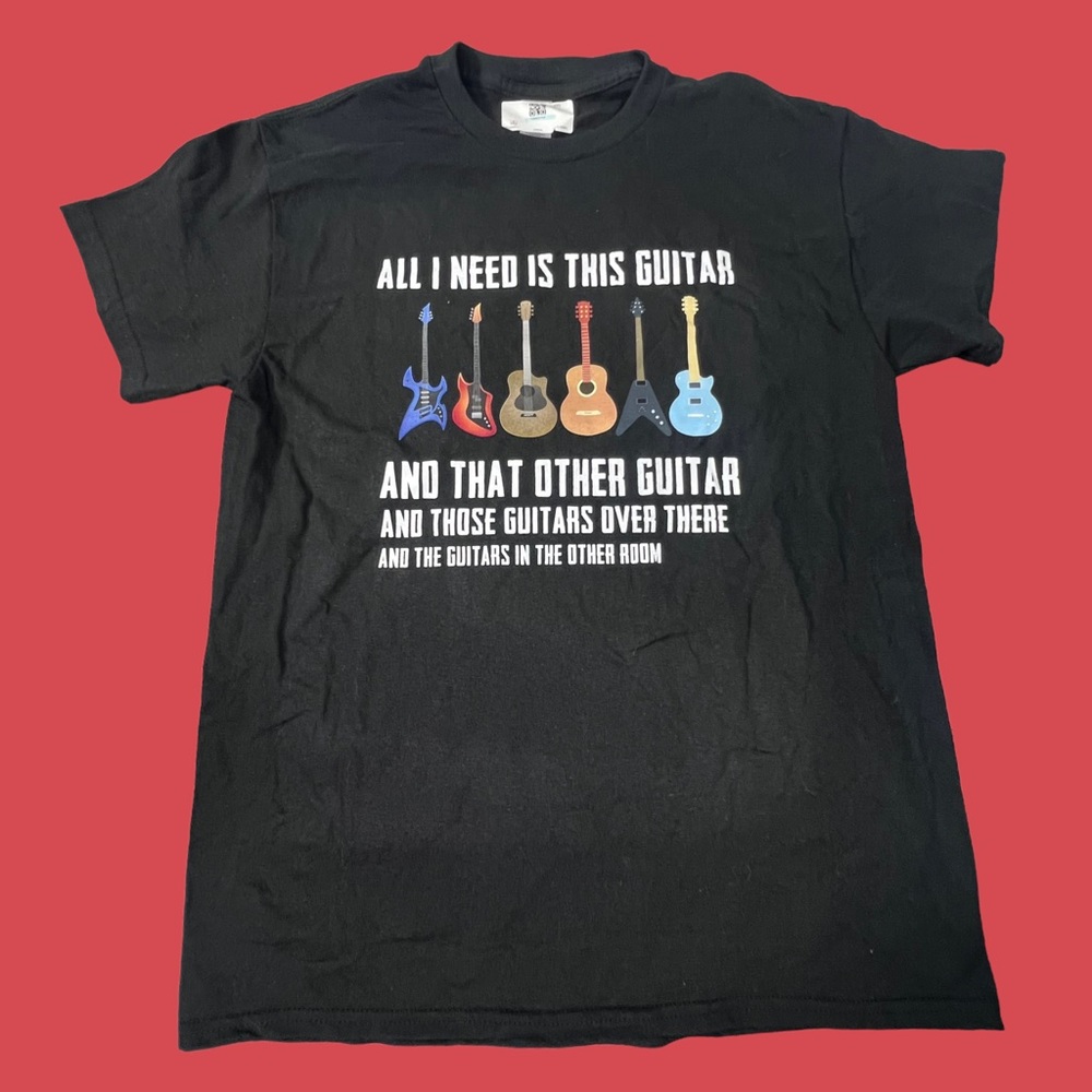 Tee Public NTW black “all I need is this guitar” t-shirt 🎸